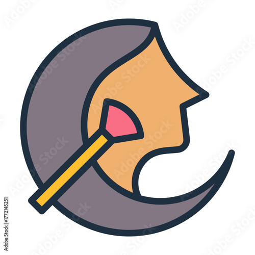 Makeup Icon - Lineal Color