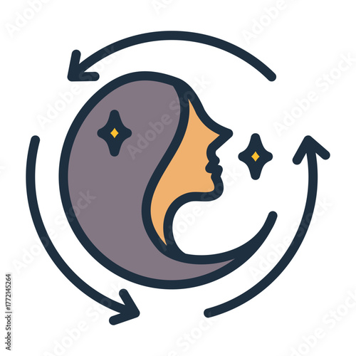 Rejuvenation Icon - Lineal Color