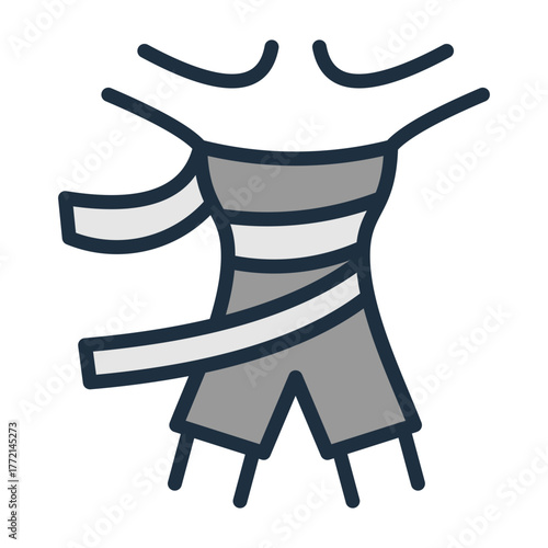 Body Wrap Icon - Lineal Color