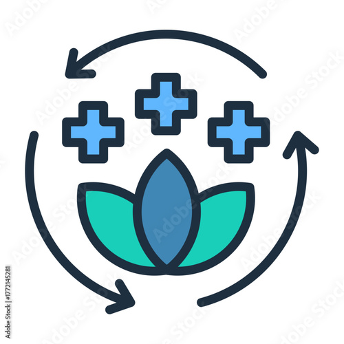 Detox Icon - Lineal Color