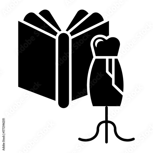 fashion magazine Solid icon