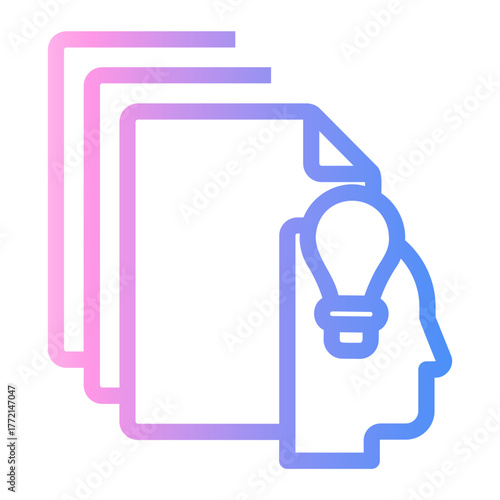 creativity Line Gradient Icon