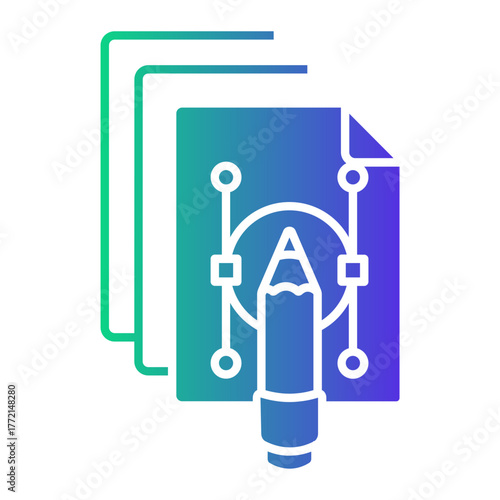 magazine Gradient icon