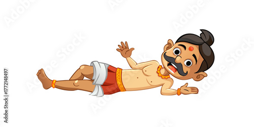 Indian man cartoon character. moral stories for the best cartoon character.

