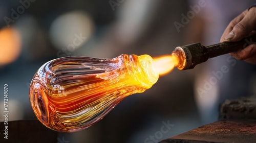Glassblowing process art