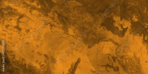 Eerie black background with billowing brown smoke on black background. old style dark brown grunge texture, brush painted . Old and grainy orange paper texture, vector,