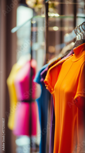 clothes on hangers