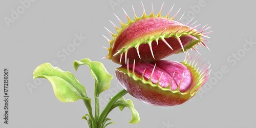 carnivorous plant - meat-eating plant with teeth - venus flytrap