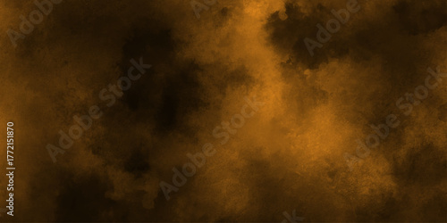 Abstract black and ORANGE fantasy watercolor background abstract fire flame grunge texture background .Old vintage grunge pattern distressed bright ORANGE paper .decorative pattern background
