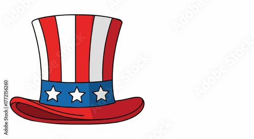 Uncle Sam hat vector icon