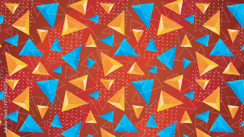 colorful triangle pattern vector