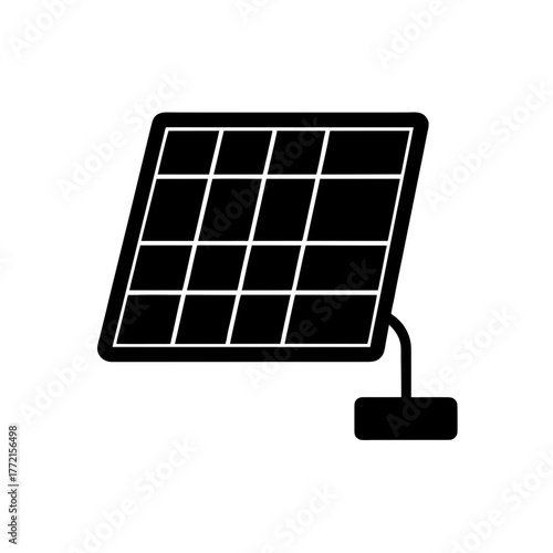 solar panel isolated on white background