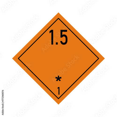 GHS Class 1 Explosives Very insensitive substances which have a mass explosion hazard division 1.5. GHS ADR Explosives. GHS Explosives Class 1.