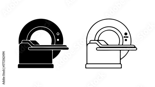Medical scanner with transparent background