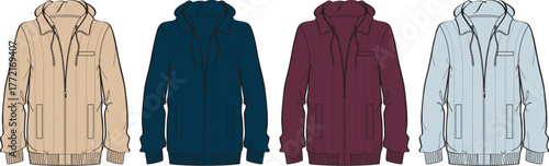 Colorful Hooded Sweatshirts Apparel Options for Casual Style and Comfort