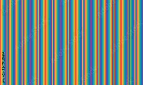 Vibrant Repeated Rainbow Gradient Neon Vertical Stripes Pattern background 