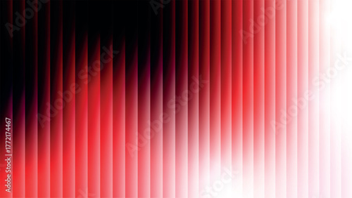 Red, white and black gradient color with glassy backdrop streps background design.