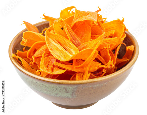 Dried Mace Spice Isolated on White Background