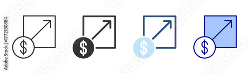 Scalability Icon Set. Designed In Multi Style