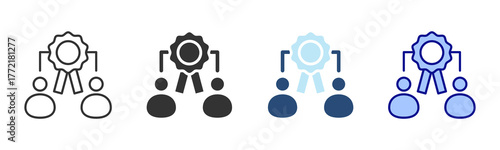 Competition Icon Set. Designed In Multi Style