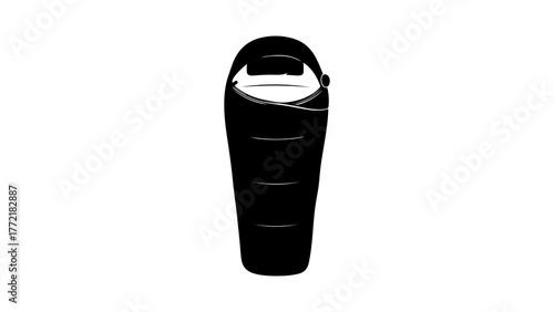 Sleeping bag with transparent background