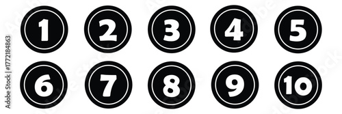 These are bullet points vector. EPS 10