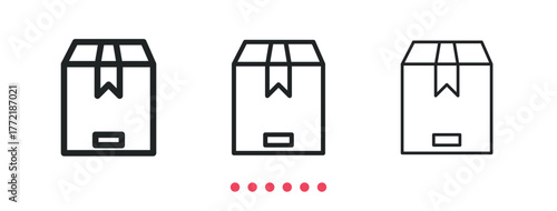 Logistics icon. Thin line icon vector