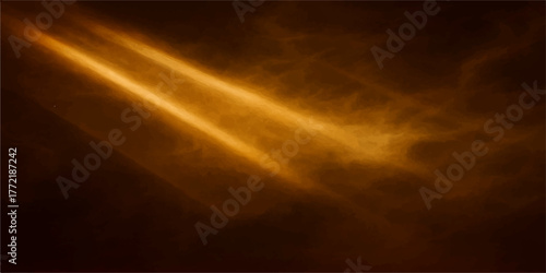 Dramatic dark blue night sky cloudscape with abstract fire and light rays background