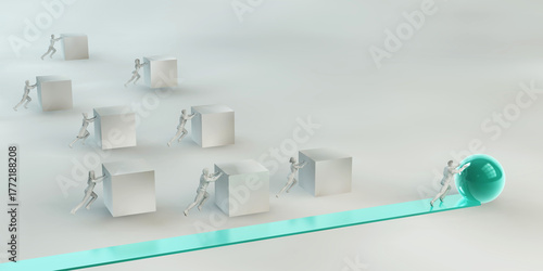 Tableau sur toile Fast Track Solution Outshining Traditional Business Approaches