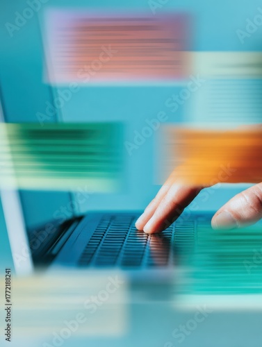 Professional Businessman Ensuring Digital Compliance on Laptop Premium Audit Services for Financial Management and Regulatory Adherence Marketing