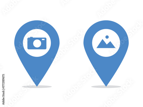 Photography spot or picture spot icon