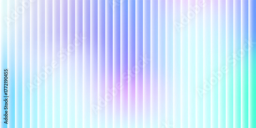 Aesthetic ribbed fractal glass texture. Modern pink, blue and purple gradient pattern. Frosted acrylic surface of door, window, roofs. Wavy striped blurry wallpaper. Vector bg.