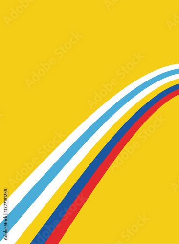 Sports Event Poster with Running Track Vector Background