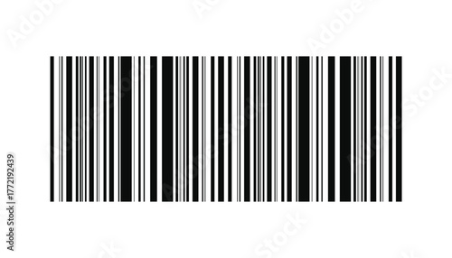 Abstract Black and White Barcode Pattern