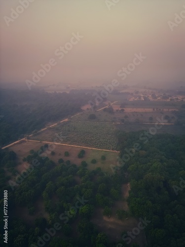 aerial view of the clouds