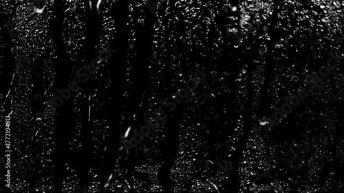 water drops on black background