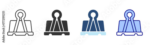 Clip Icon Set. Designed In Multi Style