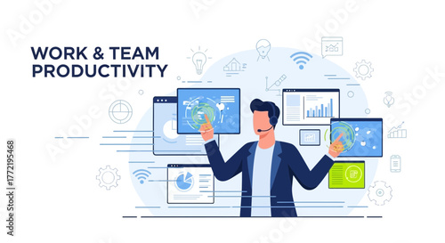 Boosting Team Efficiency: Digital Workflows and Productivity Enhancement Illustrated