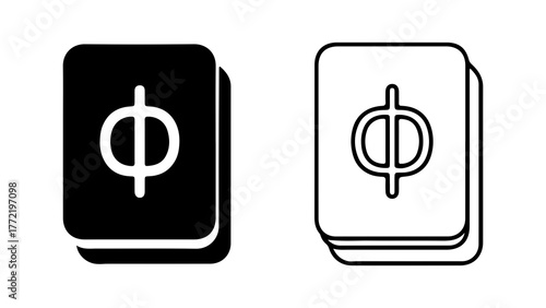 Golden ratio symbol card with transparent background