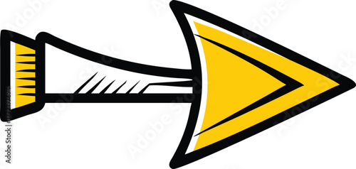 Arrow symbol navigation direction forward play icon vector