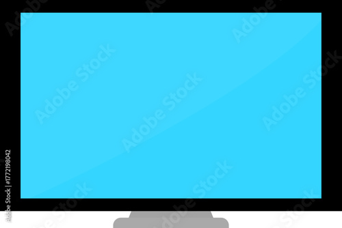 lcd monitor with blue screen