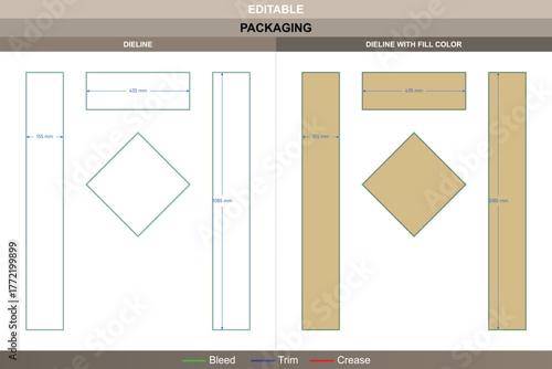 Custom chinese spring festival couplets dieline structured through precise vector outline enhancing printing detail and decorative packaging layout fine die line curves hold festive form