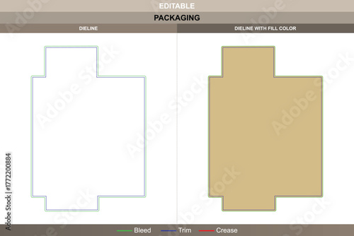 Business envelope dieline produced with vector balance ensuring quality printing and durable packaging tone controlled die line layout keeps the fold structure sharp and professional