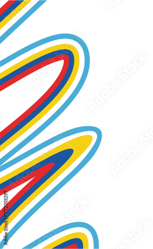 Vector Template of Stadium Running Lanes for Sports Promotion