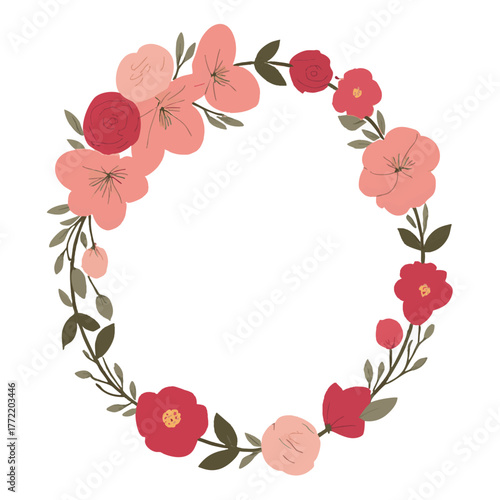 wedding crest , watercolor floral crest vector, watercolor crest