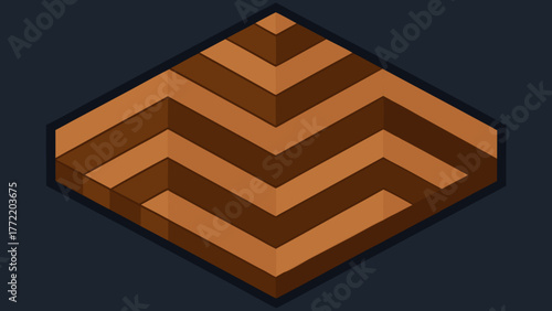 3d dark oak parquet surface seamless floor texture