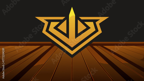 Cyberpunk Teak Wood Floor Texture Design