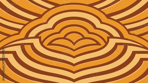 Layered carved plywood wall pattern decorative texture