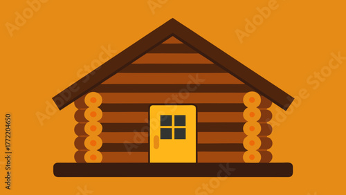 Photorealistic log cabin wall wooden texture background