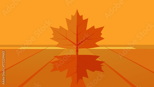 Photorealistic maple floor with reflections realistic surface